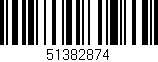 Código de barras (EAN, GTIN, SKU, ISBN): '51382874'