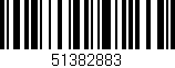 Código de barras (EAN, GTIN, SKU, ISBN): '51382883'