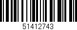 Código de barras (EAN, GTIN, SKU, ISBN): '51412743'
