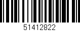 Código de barras (EAN, GTIN, SKU, ISBN): '51412822'