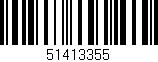 Código de barras (EAN, GTIN, SKU, ISBN): '51413355'