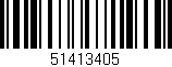 Código de barras (EAN, GTIN, SKU, ISBN): '51413405'