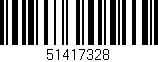 Código de barras (EAN, GTIN, SKU, ISBN): '51417328'