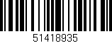 Código de barras (EAN, GTIN, SKU, ISBN): '51418935'
