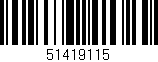 Código de barras (EAN, GTIN, SKU, ISBN): '51419115'