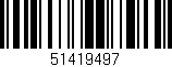 Código de barras (EAN, GTIN, SKU, ISBN): '51419497'
