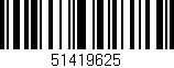 Código de barras (EAN, GTIN, SKU, ISBN): '51419625'