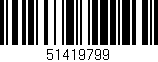 Código de barras (EAN, GTIN, SKU, ISBN): '51419799'
