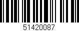 Código de barras (EAN, GTIN, SKU, ISBN): '51420087'