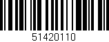 Código de barras (EAN, GTIN, SKU, ISBN): '51420110'