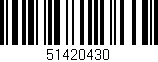 Código de barras (EAN, GTIN, SKU, ISBN): '51420430'