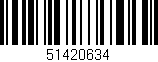 Código de barras (EAN, GTIN, SKU, ISBN): '51420634'