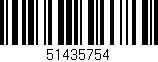 Código de barras (EAN, GTIN, SKU, ISBN): '51435754'