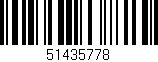 Código de barras (EAN, GTIN, SKU, ISBN): '51435778'