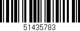 Código de barras (EAN, GTIN, SKU, ISBN): '51435783'