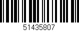 Código de barras (EAN, GTIN, SKU, ISBN): '51435807'