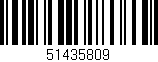 Código de barras (EAN, GTIN, SKU, ISBN): '51435809'