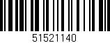 Código de barras (EAN, GTIN, SKU, ISBN): '51521140'