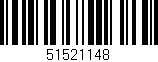 Código de barras (EAN, GTIN, SKU, ISBN): '51521148'