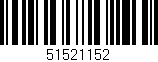 Código de barras (EAN, GTIN, SKU, ISBN): '51521152'