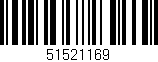 Código de barras (EAN, GTIN, SKU, ISBN): '51521169'