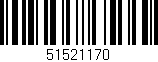 Código de barras (EAN, GTIN, SKU, ISBN): '51521170'