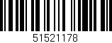 Código de barras (EAN, GTIN, SKU, ISBN): '51521178'