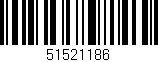 Código de barras (EAN, GTIN, SKU, ISBN): '51521186'