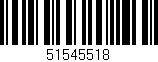 Código de barras (EAN, GTIN, SKU, ISBN): '51545518'