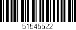 Código de barras (EAN, GTIN, SKU, ISBN): '51545522'