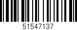 Código de barras (EAN, GTIN, SKU, ISBN): '51547137'
