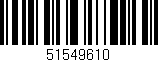 Código de barras (EAN, GTIN, SKU, ISBN): '51549610'