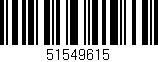 Código de barras (EAN, GTIN, SKU, ISBN): '51549615'