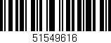 Código de barras (EAN, GTIN, SKU, ISBN): '51549616'