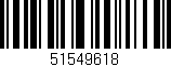 Código de barras (EAN, GTIN, SKU, ISBN): '51549618'