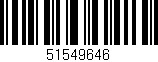 Código de barras (EAN, GTIN, SKU, ISBN): '51549646'