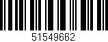 Código de barras (EAN, GTIN, SKU, ISBN): '51549662'