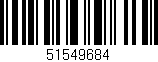 Código de barras (EAN, GTIN, SKU, ISBN): '51549684'