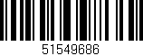 Código de barras (EAN, GTIN, SKU, ISBN): '51549686'