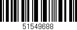 Código de barras (EAN, GTIN, SKU, ISBN): '51549688'