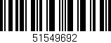 Código de barras (EAN, GTIN, SKU, ISBN): '51549692'