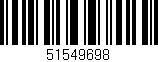 Código de barras (EAN, GTIN, SKU, ISBN): '51549698'