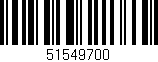 Código de barras (EAN, GTIN, SKU, ISBN): '51549700'