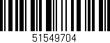 Código de barras (EAN, GTIN, SKU, ISBN): '51549704'