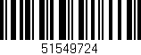 Código de barras (EAN, GTIN, SKU, ISBN): '51549724'