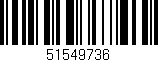 Código de barras (EAN, GTIN, SKU, ISBN): '51549736'