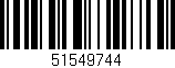 Código de barras (EAN, GTIN, SKU, ISBN): '51549744'