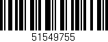Código de barras (EAN, GTIN, SKU, ISBN): '51549755'