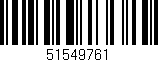 Código de barras (EAN, GTIN, SKU, ISBN): '51549761'