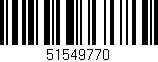 Código de barras (EAN, GTIN, SKU, ISBN): '51549770'